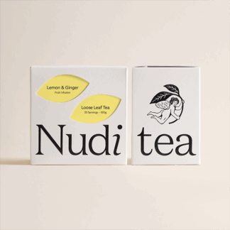 Nuditea - Lemon & Ginger - Loose Leaf Tea - 6x100g