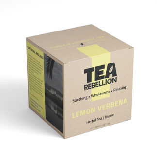 Tea Rebellion -  Lemon Verbena - Herbal Caffeine Free from Malawi - 4x12 Compostable Pyramid Bags
