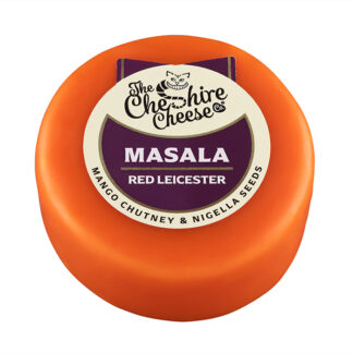 Cheshire Cheese Co - Masala - Spiced Mango Chutney & Nigella Seeds Red Leicester Cheese - 6x200g
