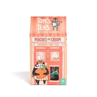 Tom's Teas - Peaches & Cream - Children's Fruit Tea - 6x25g
