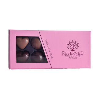 Selected Gourmet - Box of Chocolates - Pink Gift Box with 10 Chocolates - 12x185g