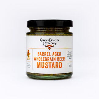 GingerBeard's Preserves - Barrel Aged Wholegrain Beer Mustard - 12x190g