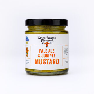 GingerBeard's Preserves - Pale Ale & Juniper Mustard - 12x190g