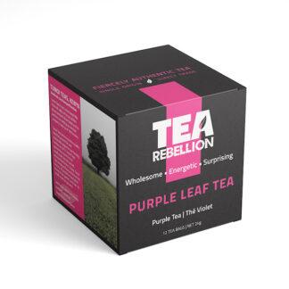 Tea Rebellion -  Purple Leaf Tea - Purple from Kenya - 4x10 Compostable Pyramid Bags