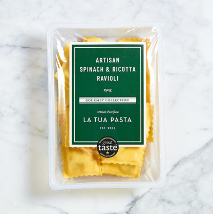 Food Club Ricotta La Tua Pasta – Ravioli – Ricotta & Spinach – 1x250g - Artisan Food Club
