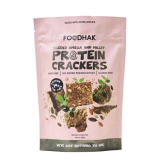 FOODHAK -    Seeded Omega & Millet Crackers - 8x100g