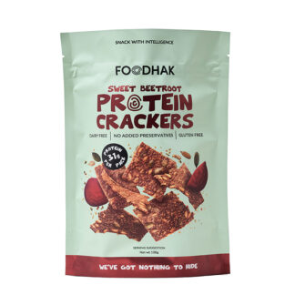 FOODHAK -    Sweet Beetroot Protein Crackers - 8x100g