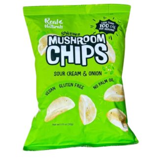 The Coconut Kitchen - Real Naturals - Shiitake  Mushroom Chips - Sour Cream & Onion - 12x32g