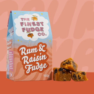 The Finest Fudge Co. - Rum & Raisin Fudge - 6x150g