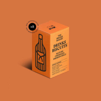 The Drinks Bakery - Drinks Biscuits - Mature Cheddar & Smoked Chilli - 8x36g