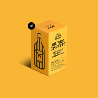 The Drinks Bakery - Drinks Biscuits - Lancashire Cheese & Spring Onion - 8x36g