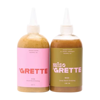 Grette - Introductory Offer - Honey and Dijon Vinaigrette & Miso and Sesame Vinaigrette - 2x(6x250ml)