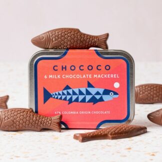 Chococo - Novelty Mackerel - 47% Colombia Milk Chocolate Dorset Mackerel Tin (BESTSELLER) - 20x65g