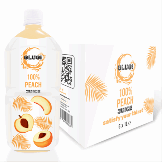GLUG! - 100% Peach Juice - 6x1l
