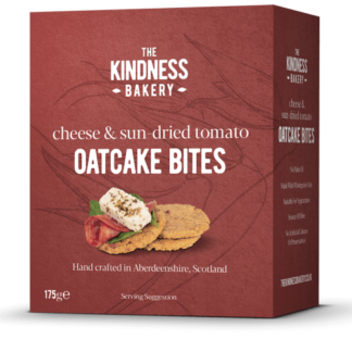 Kindness Bakery - Oatcake Bites - Cheese & Sun Dried Tomato - 12x175g