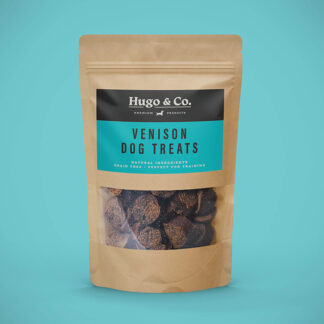 Hugo & Co -  Dog Treat Bag - Venison (VATable)- 6x75g
